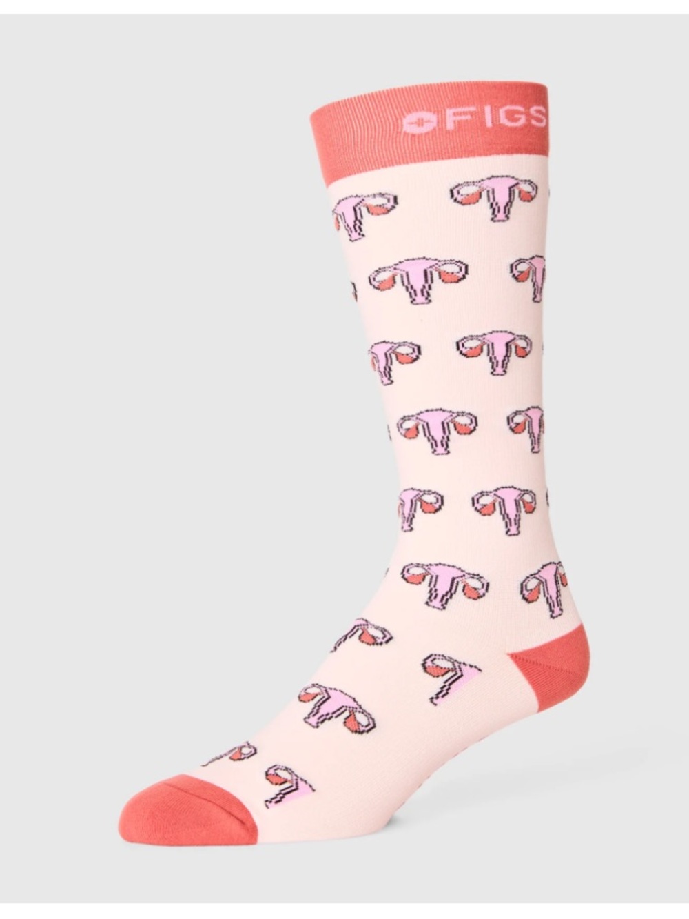 Figs pink compression socks - Uterus and Ovaries
